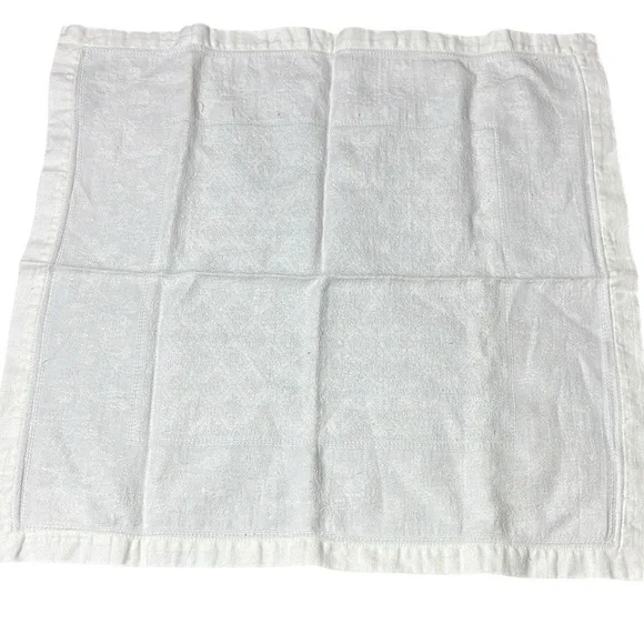 Williams Sonoma white textured linen cotton square napkin linens table setting - Picture 1 of 3